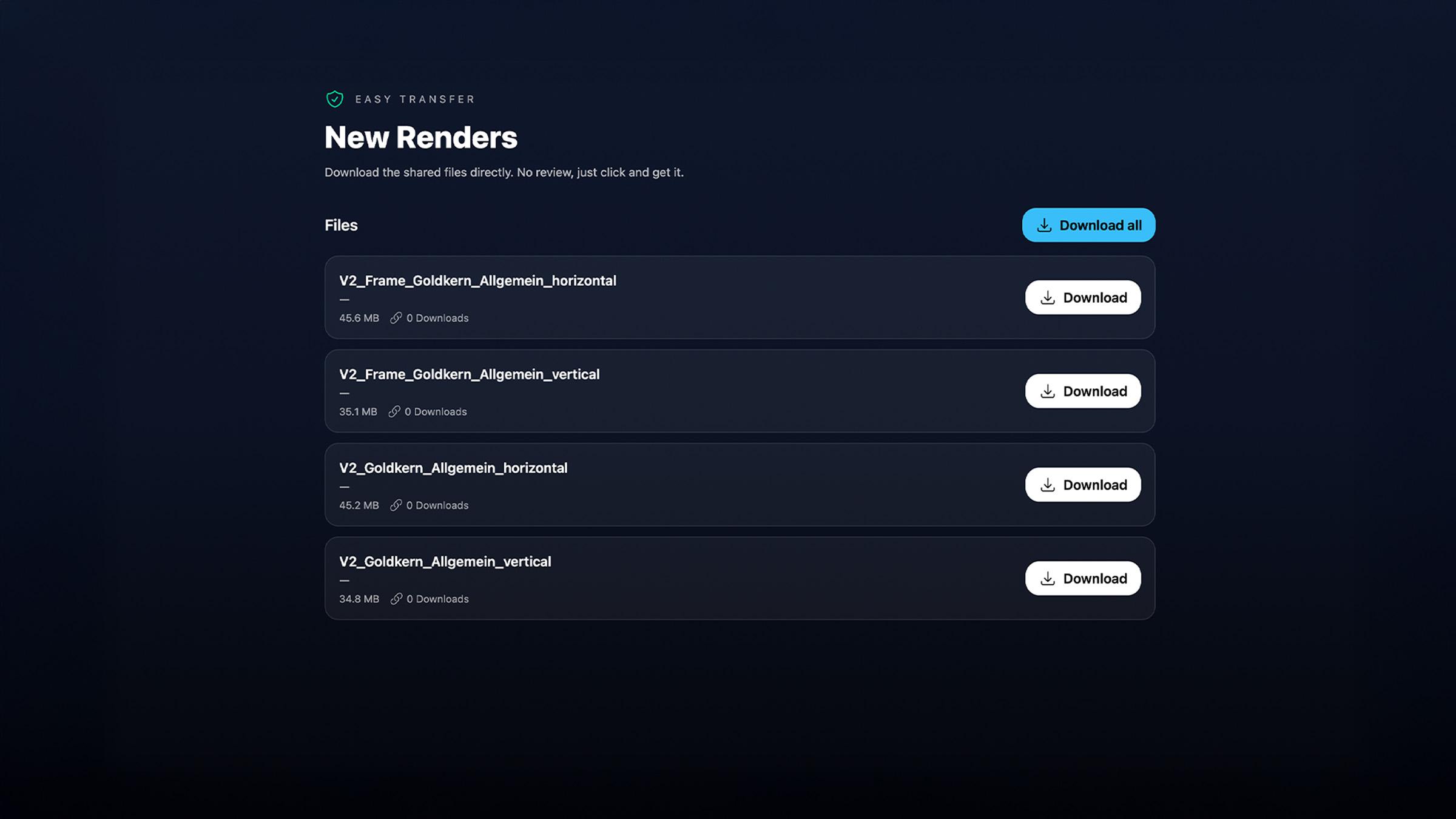 Easy Transfer in Exportlab