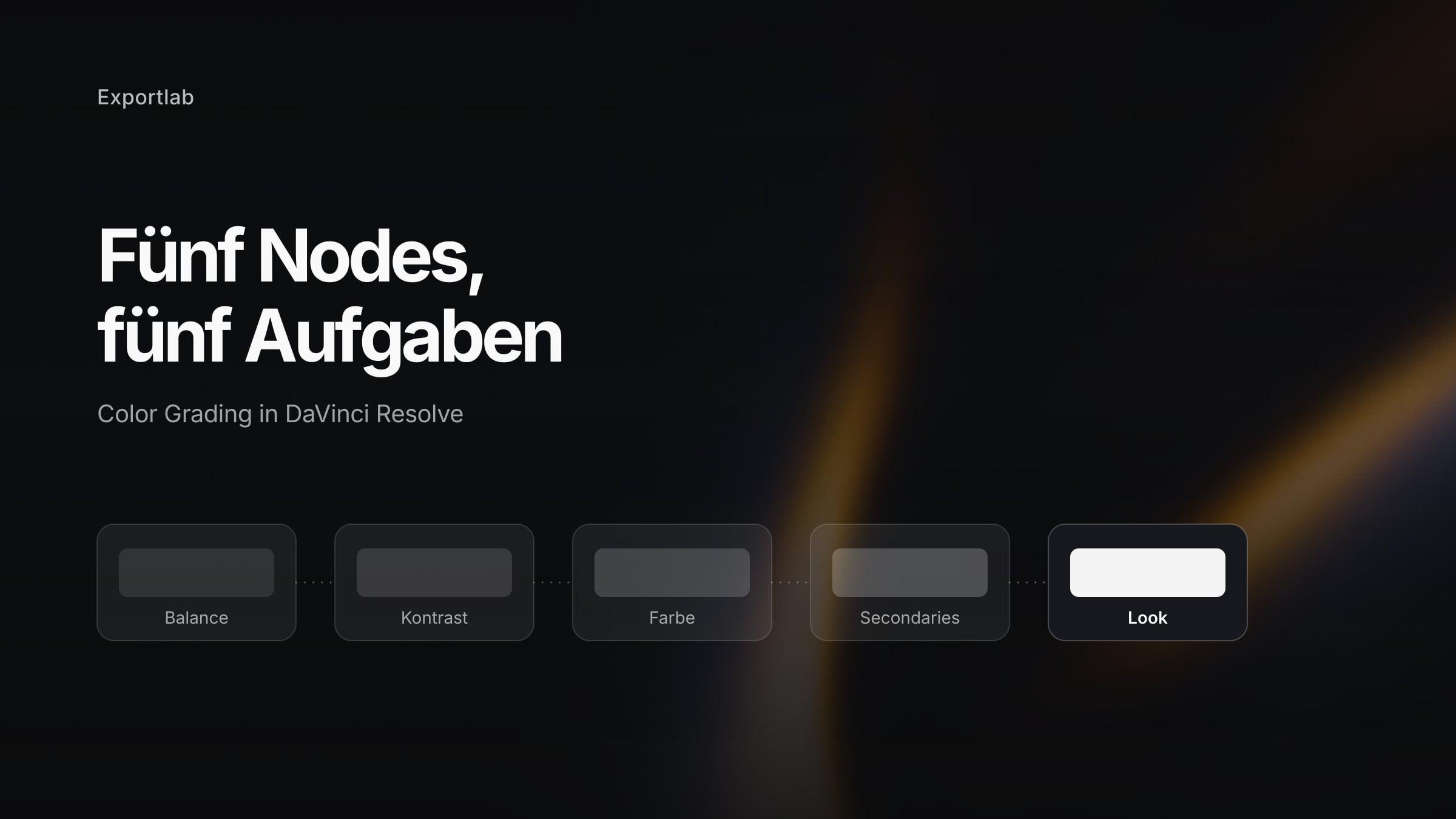 Color Grading in DaVinci Resolve: der Node-Tree von der Korrektur bis zum Look